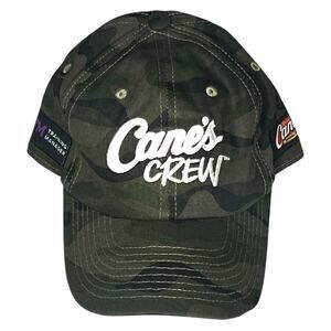 Raising Cane's Training Manager Patch TM Camouflage Crew Hat Cap